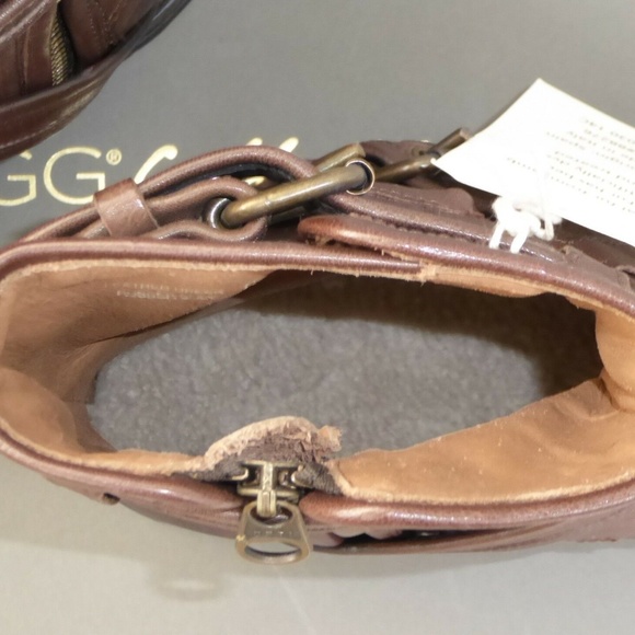 ❤️SALE UGG Italian Collection Elisabeta Moto Boots NEW IN BOX - Picture 6 of 9